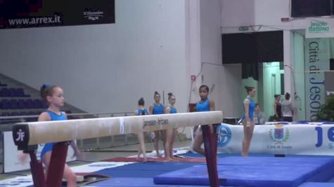 Norah Flatley Impresses on Beam, Jesolo Day 1