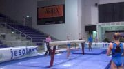 Ragan Smith confident on beam, Day 1 Jesolo Training