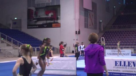 Nia Dennis Flies High On Bars, Day 2 Jesolo Training