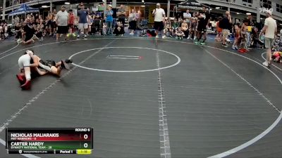 72 lbs Round 6 (8 Team) - Carter Hardy, Dynasty National Team vs Nicholas Maliarakis, Mat Warriors