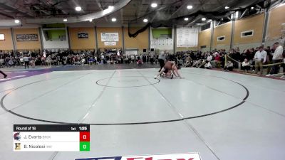 165 lbs Round Of 16 - Jamie Evarts, Brookline vs Brent Nicolosi, Haverhill