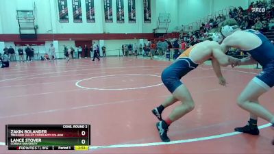 157 lbs Cons. Round 2 - Zakin Bolander, Treasure Valley Community College vs Lance Stover, Corban University