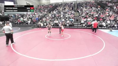 6A 105 lbs Quarterfinal - Kristina Kent, Davis vs Peyton Riggs, Mountain Ridge