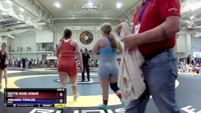 155 lbs Round 1 - Hattie Rose Hobar, Ohio vs Arianna Fowler, Ohio