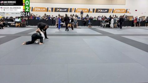 Liam Rodriguez vs Kaelidis Kallenberger 2026 PBJJF Pan American Jiu-Jitsu Championships