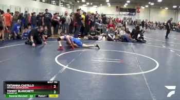 95 lbs Quarterfinal - Tatianna Castillo, Michigan Grappler RTC vs Tommy Blanchett, Dundee WC