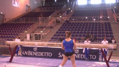 Italy Senior Erika Fasana Performs Beautifully on Beam, Day 3 Jesolo Training