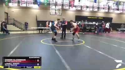 220 lbs Quarterfinal - Zander Glazebrook, Big Game Wrestling Club vs Lowell Knott, The Best Wrestler