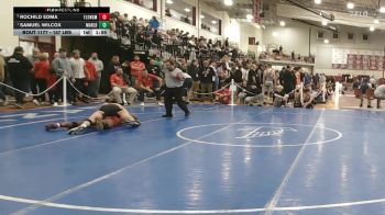 157 lbs Quarterfinal - Rochild Edma, East Longmeadow vs Samuel Wilcox, Marlborough