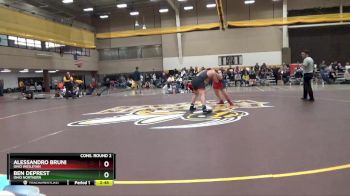 197 lbs Cons. Round 2 - Ben DePrest, Ohio Northern vs Alessandro Bruni, Ohio Wesleyan