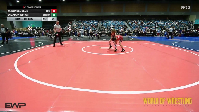 73 lbs Consi Of 8 #2 - Maxwell Ellis, Iron Eagle Wrestling Club vs ...