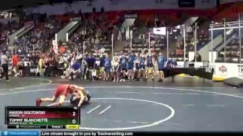 92 lbs Round 1 (4 Team) - Tommy Blanchette, Dundee Black vs Mason Goltowski, Monroe