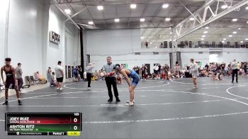 165 lbs Semis (4 Team) - Joey Ruiz, Sakura Worldwide vs Ashton Ritz, VA Team Predator