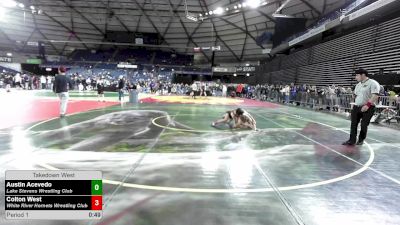 120 lbs Cons. Sub-semis - Austin Acevedo, Lake Stevens Wrestling Club vs Colton West, White River Hornets Wrestling Club
