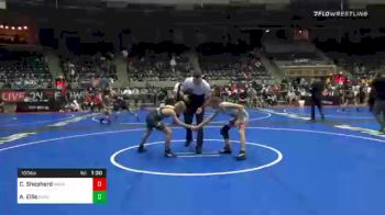 100 lbs Quarterfinal - Clinton Shepherd, Midwest Rtc vs Austin Ellis, Sanderson Wrestling Academy