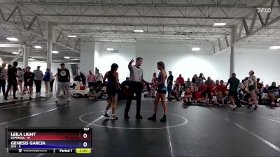 107 lbs Round 4 (6 Team) - Leila Light, D3Primus vs Genesis Garcia, GPS