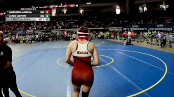 G 132 lbs Champ. Round 1 - Samantha Arocha, Riverdale Girls vs Laken Griffin, Live Oak Girls