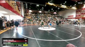 105 lbs Cons. Round 1 - Xavier Phillips, Shoshoni Junior High School vs Kayle Pine, Lincoln Middle School