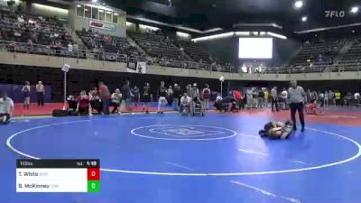 110 lbs Consi Of 8 #2 - Travis White, Binghamton, NY vs Brayden McKinney, Coal City, WV