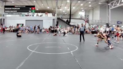 84 lbs Round 1 (6 Team) - Deagan Thurlow, Smitty`s Barn vs Owen Macoff, Rattlers Siggy Style