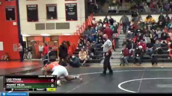 220 lbs Champ. Round 1 - Leo Tovar, Plainfield (NORTH) vs Manny Mejia, Arlington Heights (HERSEY)