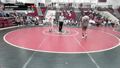 106 lbs Quarters & 1st Wb (16 Team) - Kevin Guerrero, Coffee vs Jack Cory, Creekview