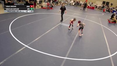 8U - D Cons. Round 3 - Cole Joecks, NRHEG Panther Youth Wrestling Club vs Braylee Botler, New Prague Wrestling
