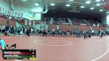 100 lbs Champ. Round 1 - Brandon Cannon, Center Grove Wrestling Club vs Brayden Atkins, The Fort Hammers Wrestling