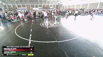 77 lbs Quarterfinal - BrookLyn Ihde, Uintah Wrestling vs Aniyah Garcia, Montrose Elite