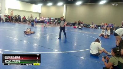 100 lbs Quarters & Wb (16 Team) - Brylin Fandrich, Team Montana Gold vs Aniah Delgado, Indiana Smackdown Girls