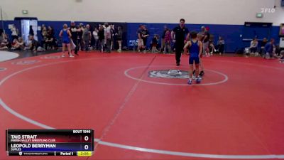 56 lbs 2nd Place Match - Taig Strait, Marsh Valley Wrestling Club vs Leopold Berryman, Suples