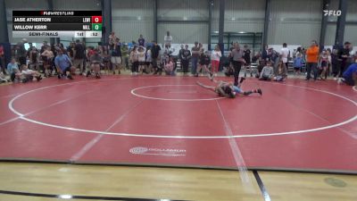 62 lbs Semifinal - Jase Atherton, Lewistown vs Willow Kerr, Millerstown