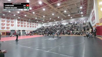 120 lbs 3rd Place Match - Derion Williams, Trinity vs Ayden Dodd, Perrysburg