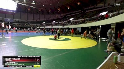 Rookie 6-8 120 Round 3 - Luke Horbal, Williamsburg Wrestling Club vs Kinley Mollica, Chesapeake