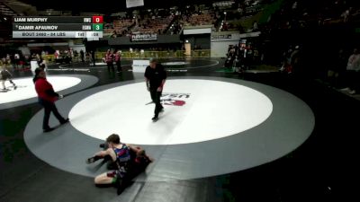 84 lbs Cons. Quarters - Liam Murphy, Reign Wrestling Club vs Damir Afaunov, Elk Grove Wrestling Academy