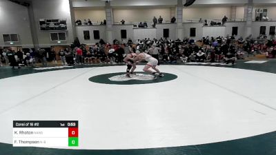 170 lbs Consi Of 16 #2 - Kaleb Rhoton, North Andover vs Forrester Thompson, New Bedford