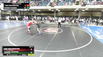 175 lbs Champ. Round 1 - Wes Weatherford, Ottawa Township vs Hakeem Coleman, Unattached