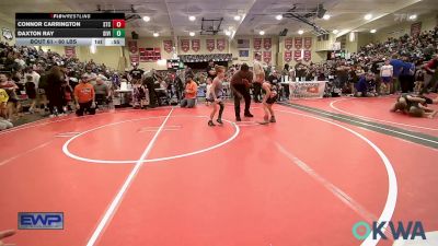 60 lbs Semifinal - Connor Carrington, Sallisaw Takedown Club vs Daxton Ray, Division Bell