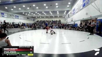 84 lbs Semifinal - Rowdy Pearson, Peterson Grapplers vs Ethan Jimenez, Inland Elite Wrestling Club