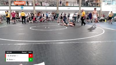 142-144 lbs Quarterfinal - Gavin Kramer, Dixon vs Rikyis Doss, PeoriaWizards WC