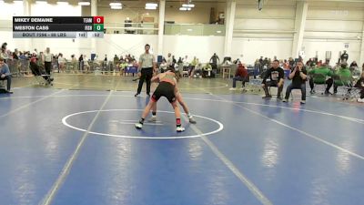 88 lbs Consi Of 16 #2 - Mikey DeMaine, Team Tugman vs Weston Cass, Fisheye WC