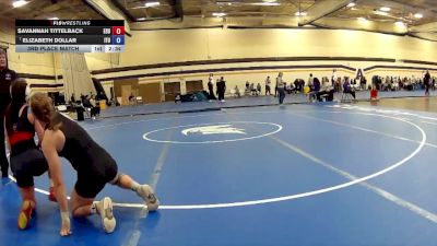 117 lbs 3rd Place Match - Savannah Tittelback, East Stroudsburg University vs Elizabeth Dollar, Indiana Tech University