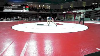 144 lbs Quarterfinals (8 Team) - Michael Robertson, CLAREMORE vs Foxx Kurtz, EL RENO