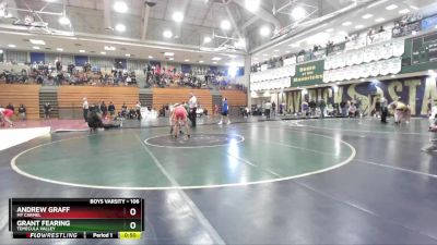 106 lbs Champ. Round 2 - Andrew Graff, Mt Carmel vs Grant Fearing, Temecula Valley