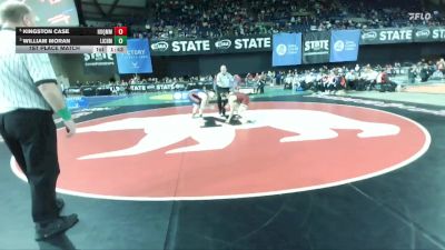 Boys 1A 157 lbs 1st Place Match - Kingston Case, Hoquiam vs William Moran, Life Christian Academy