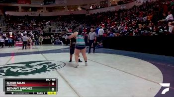 Girls 185 lbs Quarterfinal - Aliyah Salas, Centennial vs Bethany Sanchez, Organ Mountain