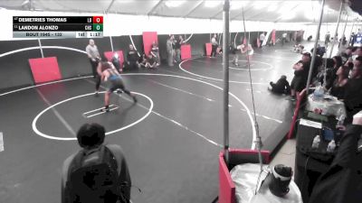 132 lbs Semifinal - Landon Alonzo, Canyon High School vs Demetries Thomas, Long Beach