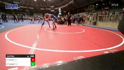 115 lbs 2nd Place - Cara Prock, Warner Eagles Youth Wrestling vs Stella Caygill, Raw Wrestling Club