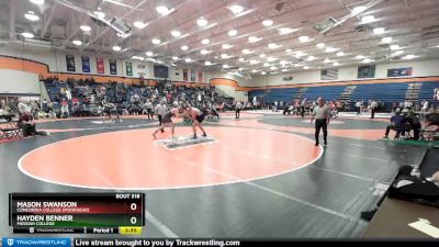 285 lbs Cons. Round 2 - Mason Swanson, Concordia College (Moorhead) vs Hayden Benner, Messiah College