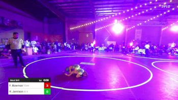 43 lbs Consi Of 8 #2 - Finlee Bowman, Team Tulsa WC vs Rocco Jamison, DC Elite